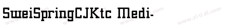 SweiSpringCJKtc Medi字体转换